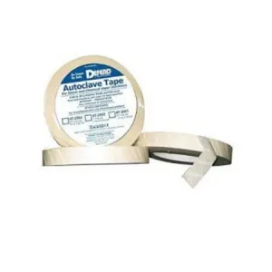Autoclave tape for sealing and identifying sterilized medical instruments.