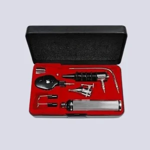 Complete ENT diagnostic set for ear, nose, and throat examinations