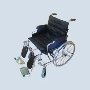 Extra wide wheelchair with durable frame and comfortable seat for bariatric users