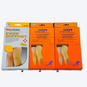 Knee support brace for joint stability, pain relief, and injury recovery.