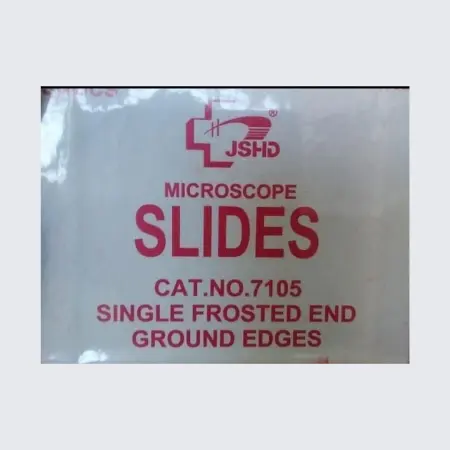 Clear glass microscope slide for laboratory specimen analysis