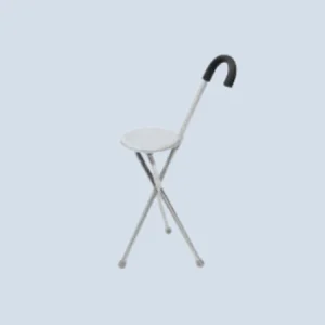 Portable walking stick chair for elderly support and resting