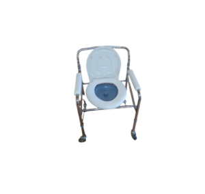 Foldable Commode Seat with castors